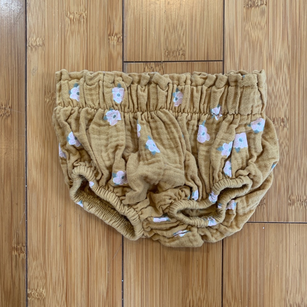 Grayson Collective Baby Bloom Floral Muslin Bloomer - Mustard